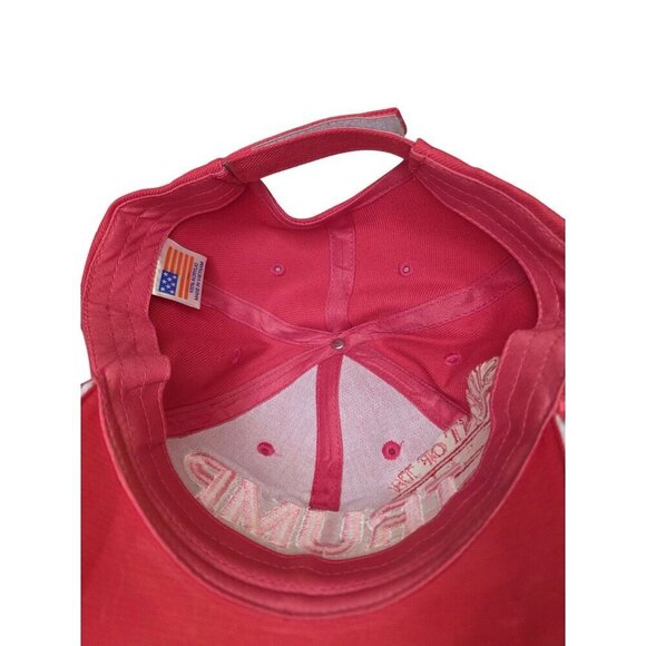 Donald Trump "Make America Great Again" Red Adjustable Hat With Signature & Flag - Picture 3 of 8